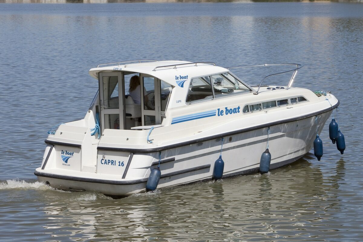 Heckansicht Boot Capri