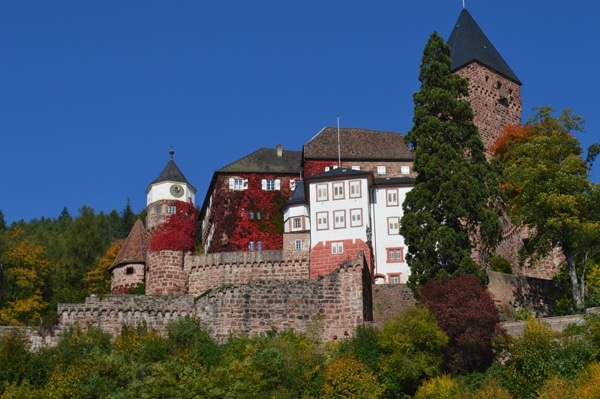 Burg Zwingenberg im Herbst
