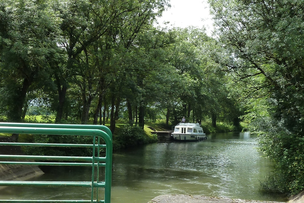 Schleuse im Gebiet Charente