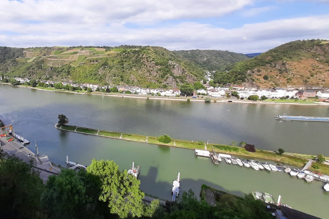 Rhein in St. Goar Hafen für Motorboote