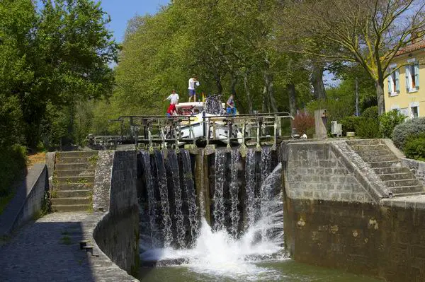 Schleusentreppe von Vivier am Canal du Midi