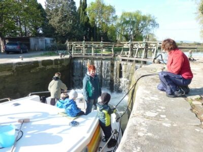 Kinder Schleusen Canal du Midi