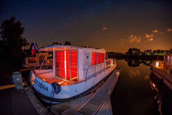 Abendstimmung auf Penichette Boot
