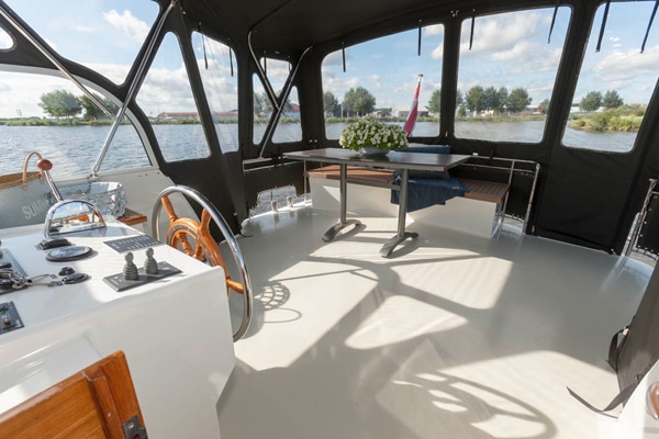 Sonnendeck Steuerstand Babro 1150 Motorboot