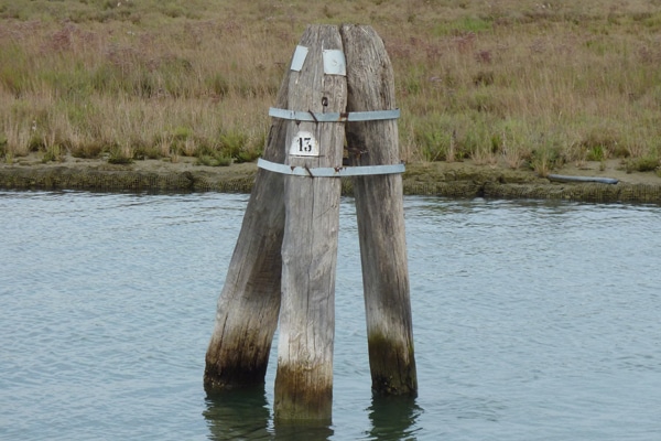 Bricolla in der Lagune von Venedig