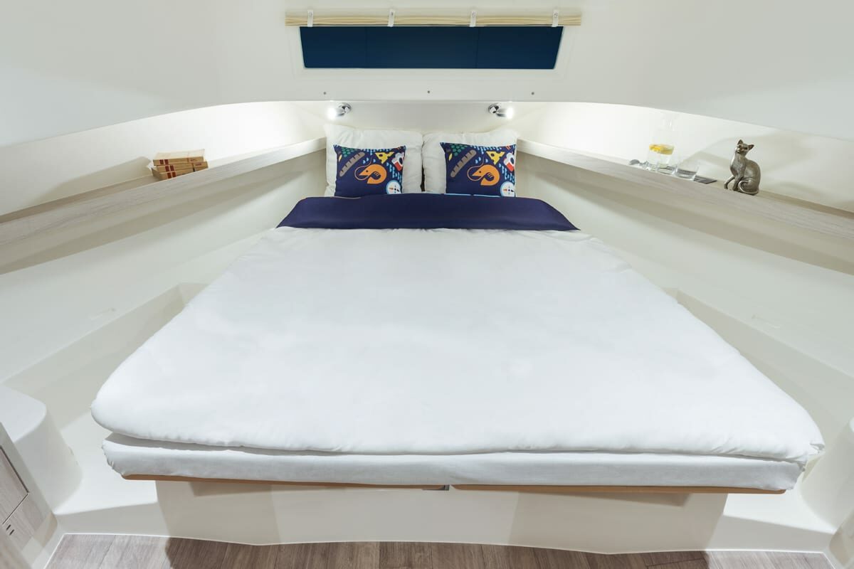 Bugkabine mit Doppelbett Boot Horizon 1
