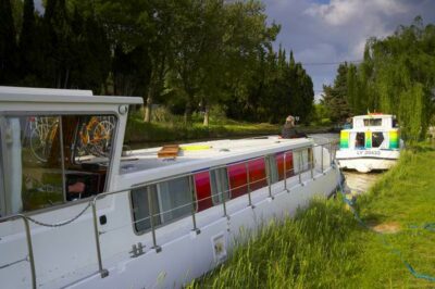 Anlegen am Canal du Midi mit Penichette