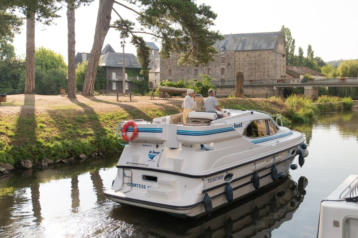 Heckansicht Boot Countess