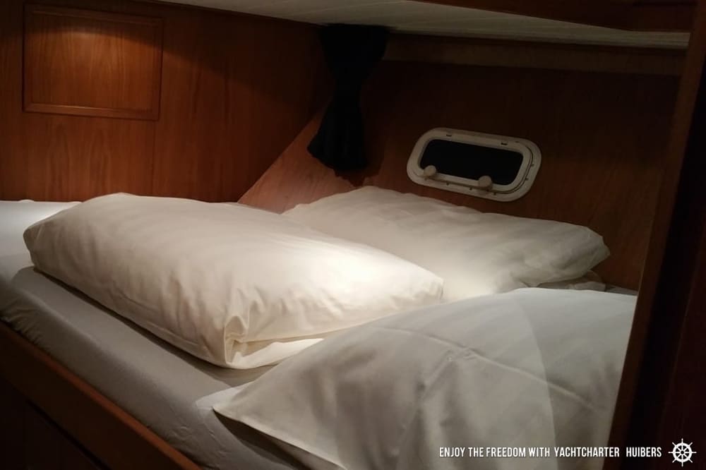 Schlafkabine mit Doppelbett Motoryacht Majoris