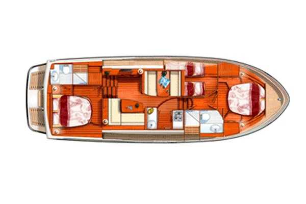 Grundriss Motoryacht Linssen 40.9 Silas