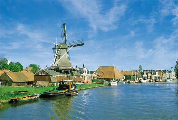 Hausboot mieten in Holland Windmühle
