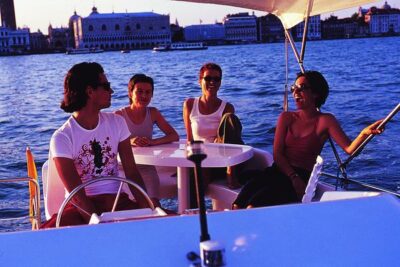 Hausboote in Venedig Italien