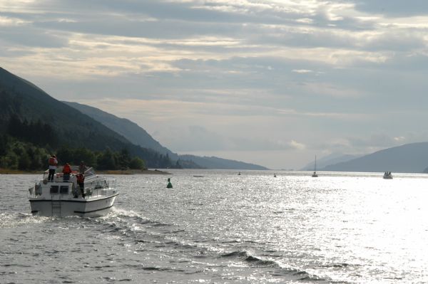 Heckansicht Abendstimmung Schottland