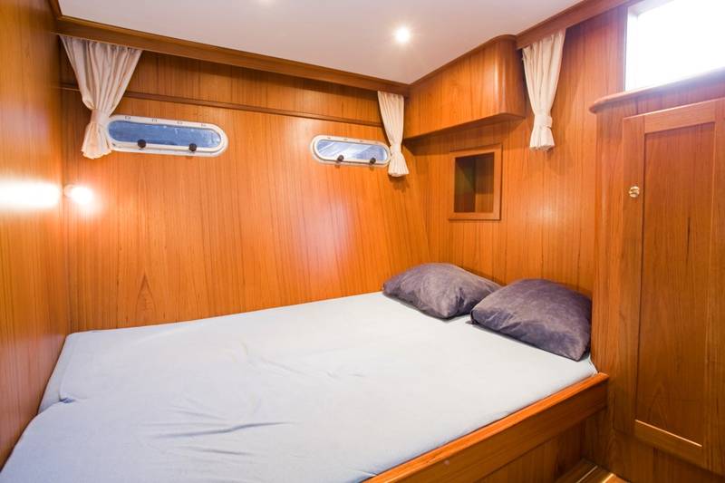 Schlafkabine Doppelbett Motoryacht Impression 1400