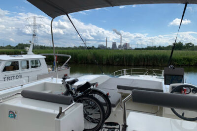 Sonnendeck der Nicols Octo in Holland