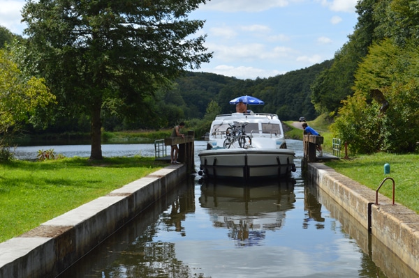 Schleusentreppe am Canal du Nivernais