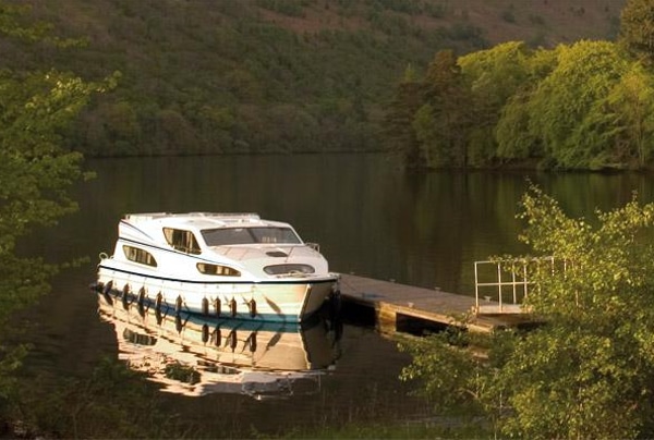 Schottland Magnifique Boot am Anleger