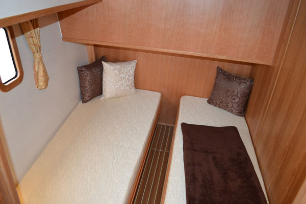 Seitenkabine auf Yacht Infinity