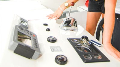 Steuerstand und Cockpit