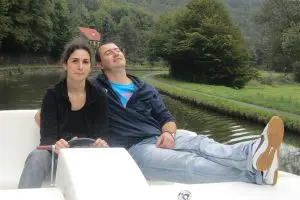 Entspannung am Aussensteuerstand Quattro Boot
