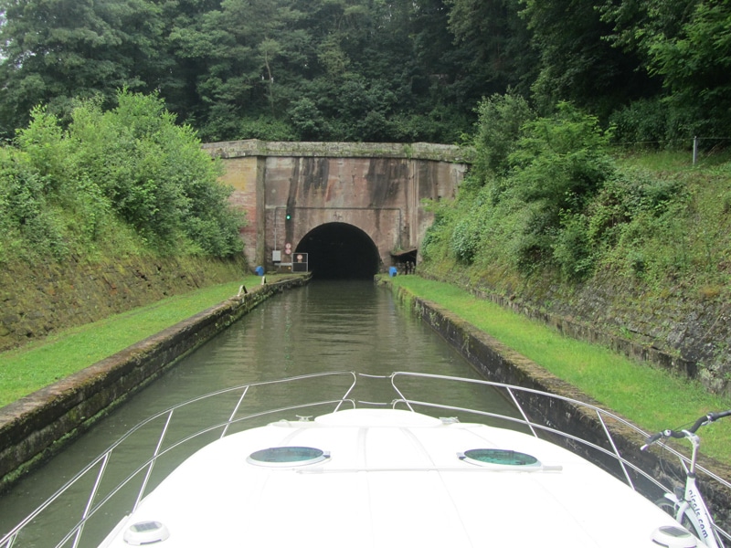 Tunnel Niderviller auf Rhein-Marne-Kanal Elsass