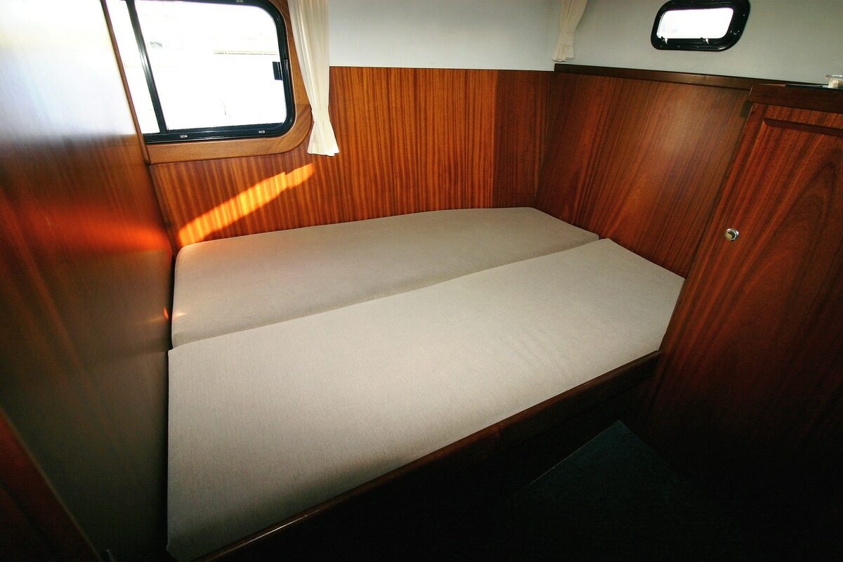 Doppelbett Heckkabine Motoryacht Maxima