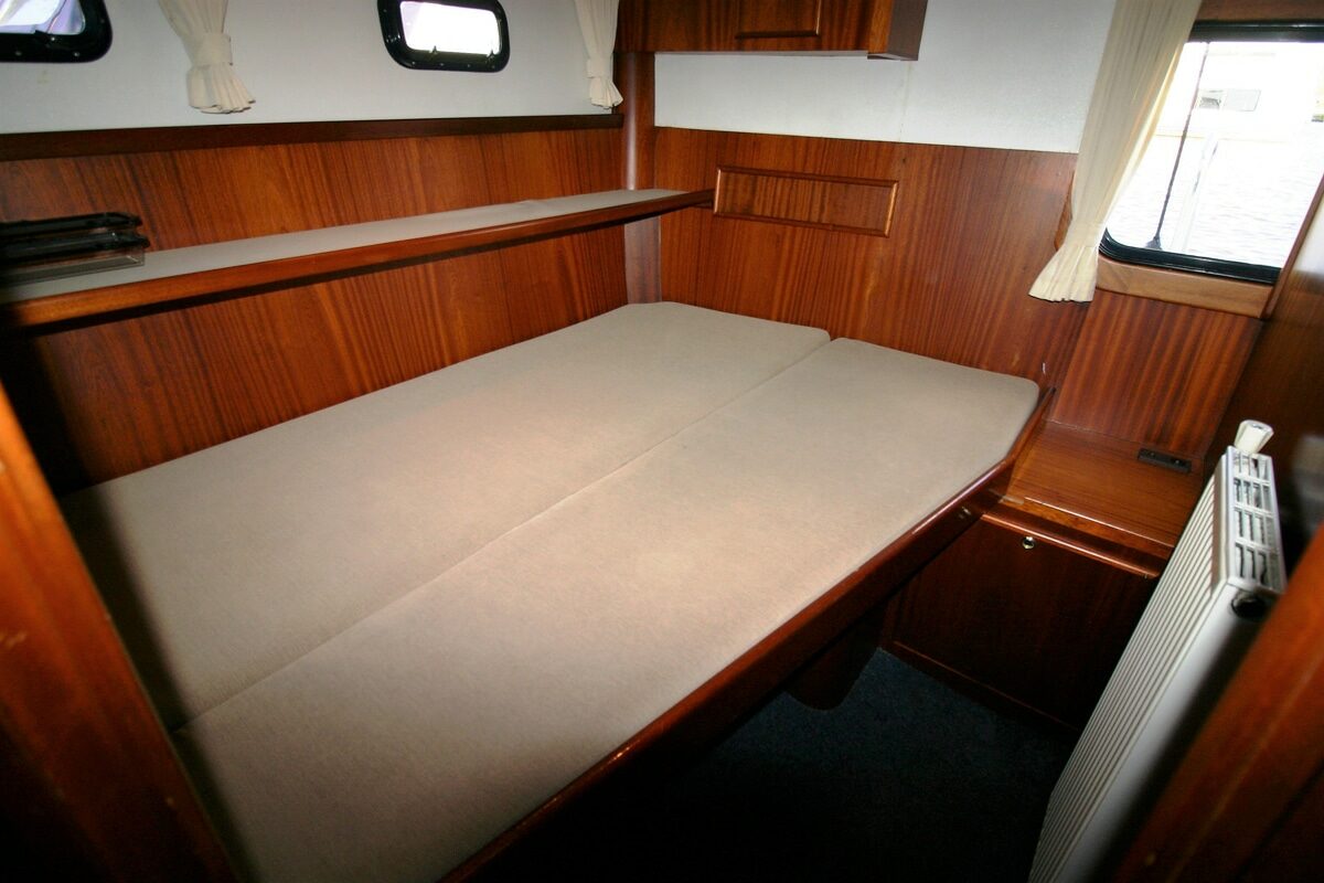 Doppelbett zweite Heckkabine Motoryacht Maxima