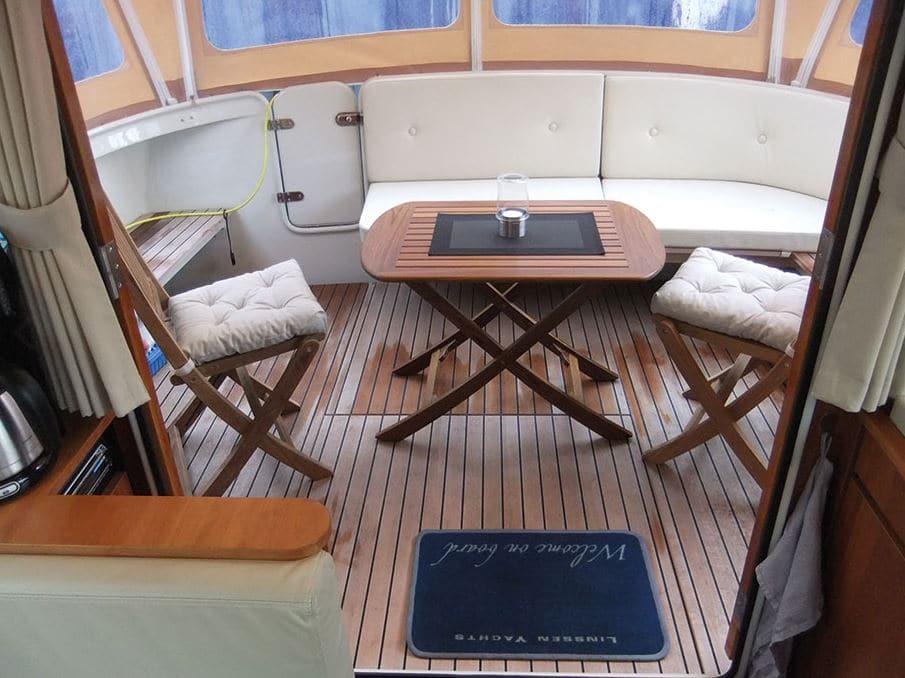 Heckterrasse auf Linssen 290 Forelle