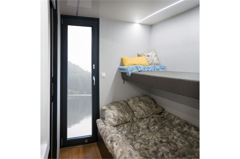 Schlafbereich Etagenbett Bungalowboot Campi 300