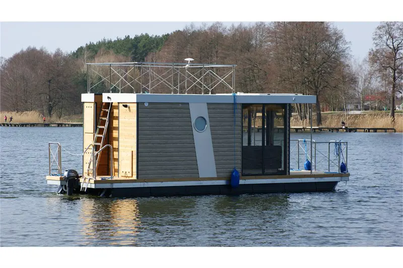 Seitenansicht Bungalowboot Campi 300