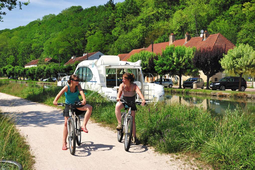 Fahrradwege entlang des Canal Bourgogne