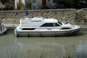 Anlegen am Ufer Canal du Midi