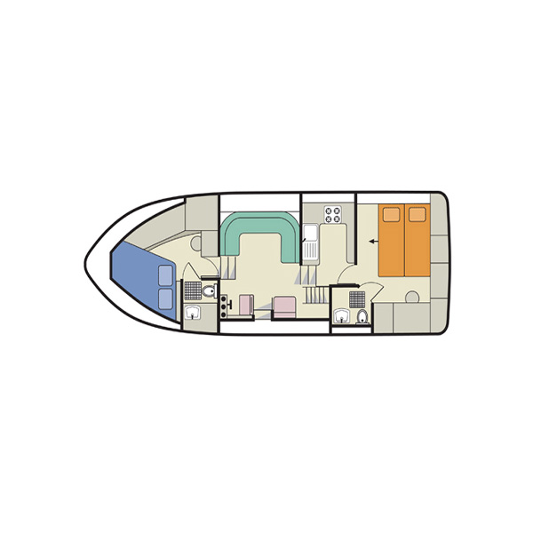 Grundriss Hausboot Clipper