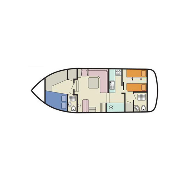 Grundriss Hausboot Corvette A