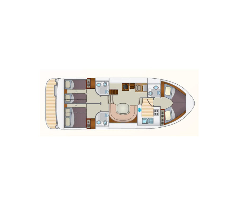 Grundriss Hausboot Europa 600
