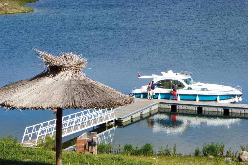 Anleger am Lago Alqueva für Hausboote