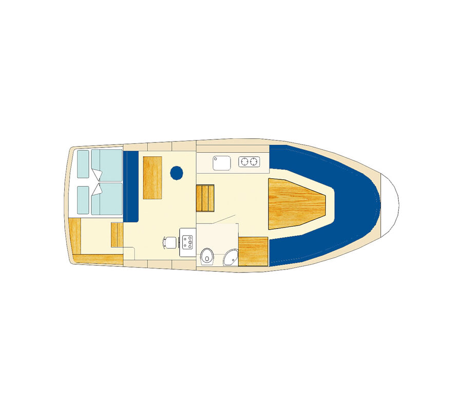 Grundriss Motoryacht Succes Marco 860