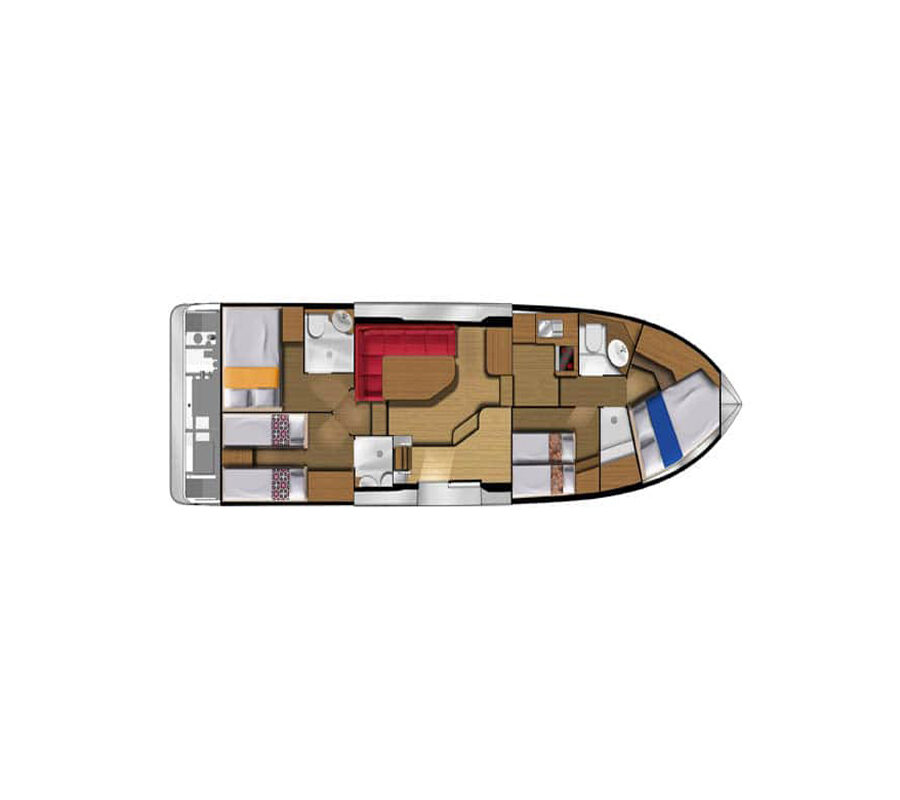 Grundriss Hausboot Minuetto 8