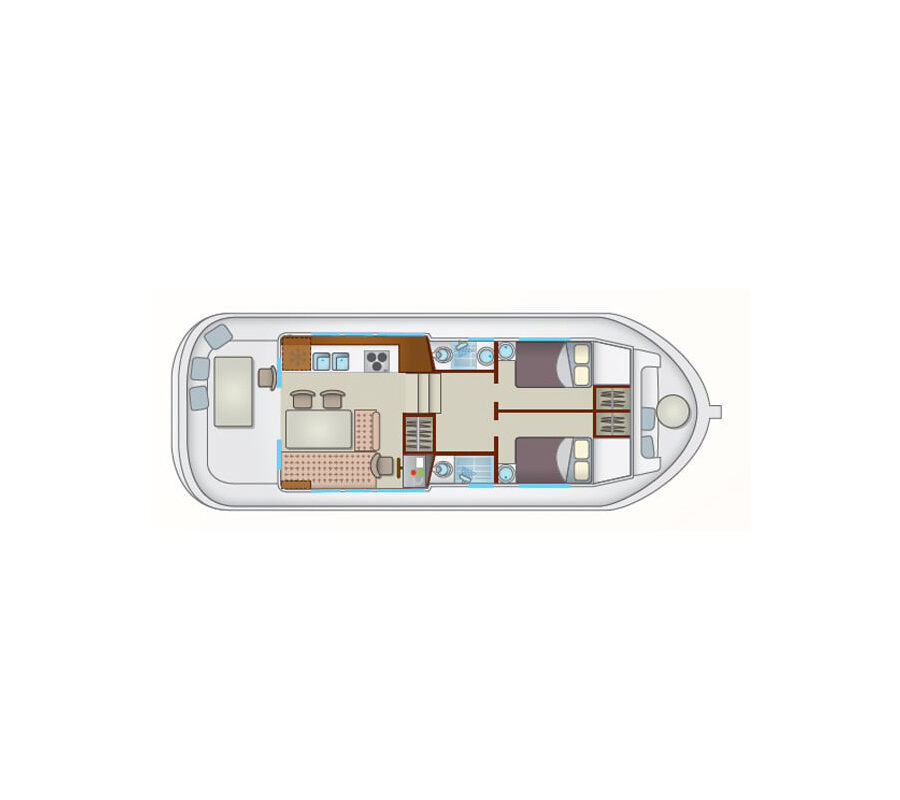 Grundriss Penichette 1120 Hausboot