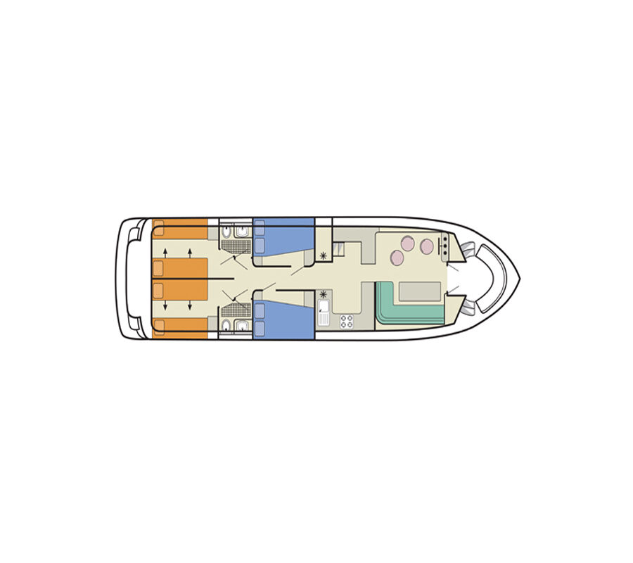 Grundriss Hausboot Salsa A