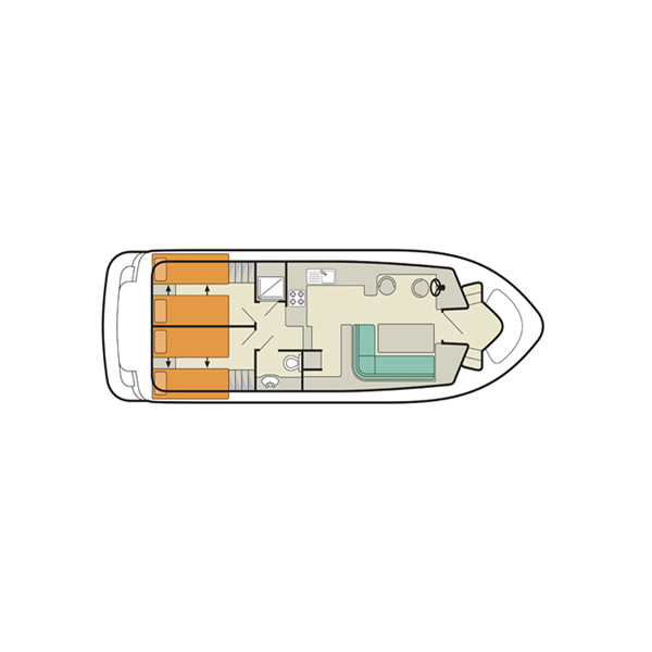 Grundriss Hausboot Tango