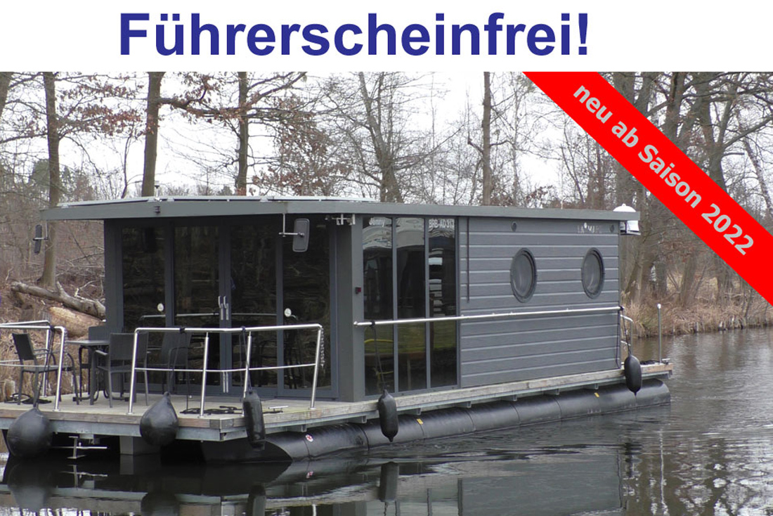 Bungalow Hausboot Lahn Benny und Jenny