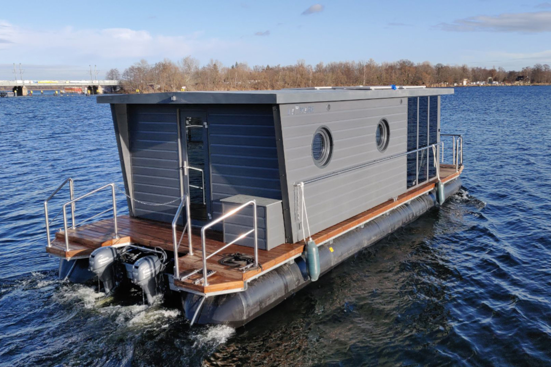 Heckansicht Apart L Bungalowboot