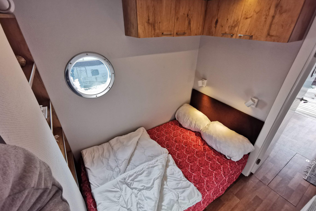 Jasmin Schlafkabine auf Apart Hausboot XS