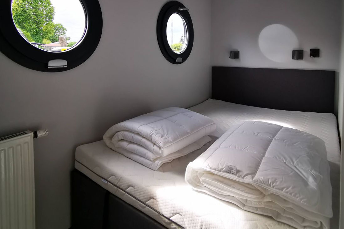 Kabine Doppelbett Apart LL Bungalowboot