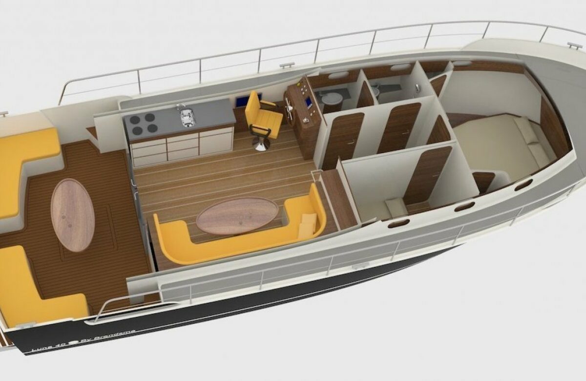 Hausboot-Neptunus-Grundriss