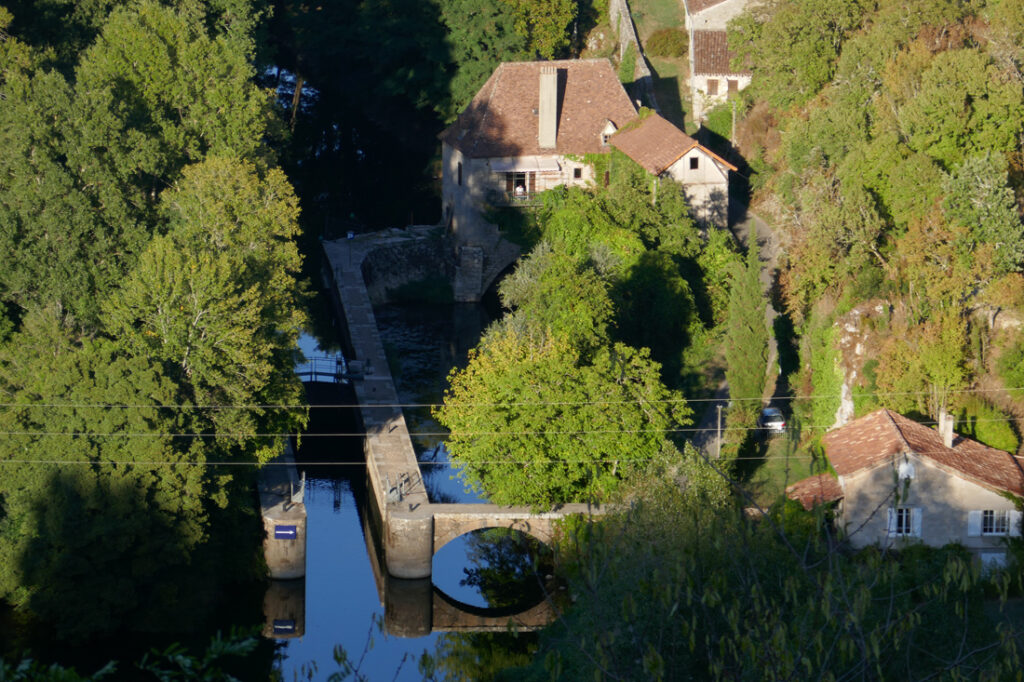 Blick auf Schleusenkanal Lot