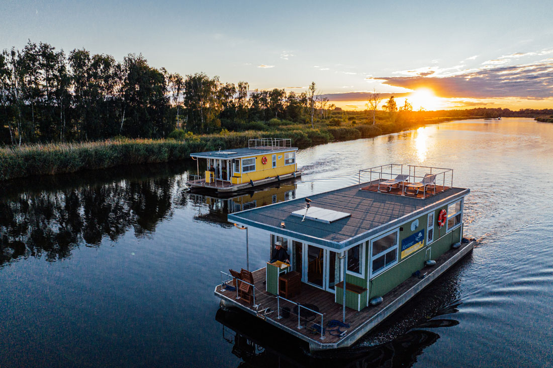 Sonnenuntergang an der Peene