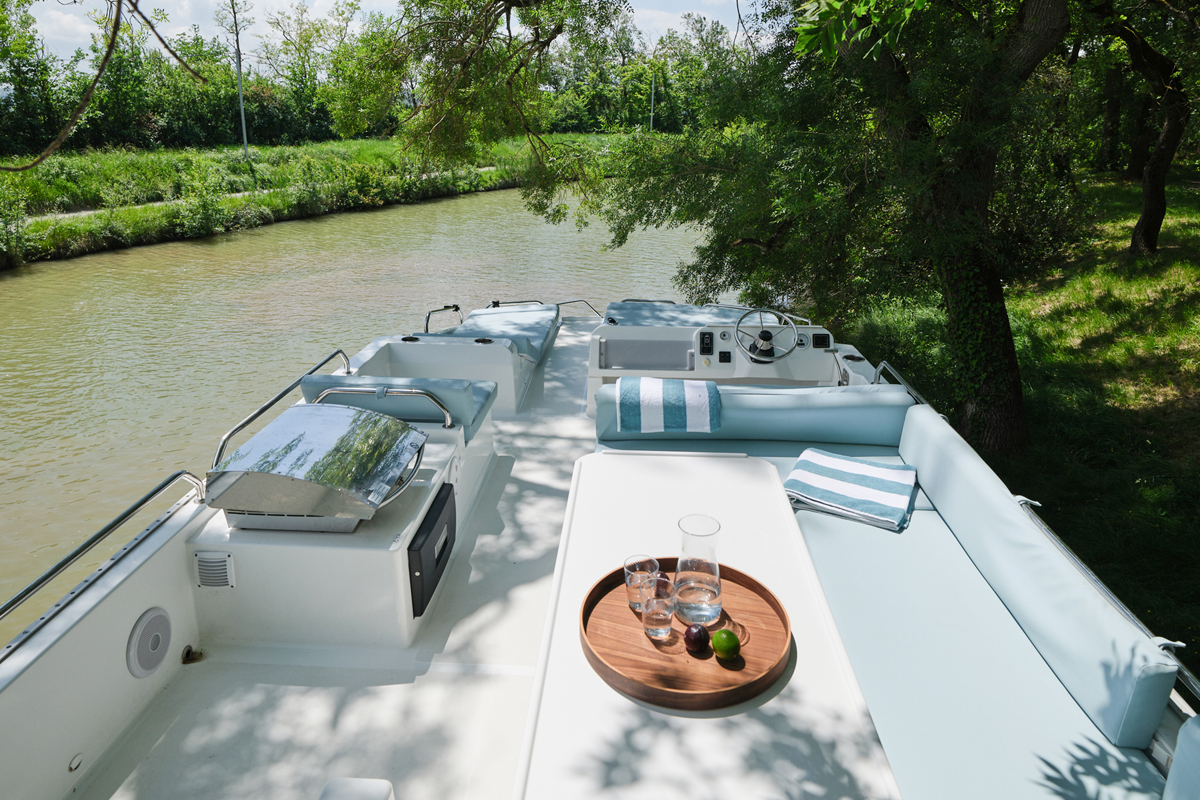 Achterdeck Hausboot Liberty