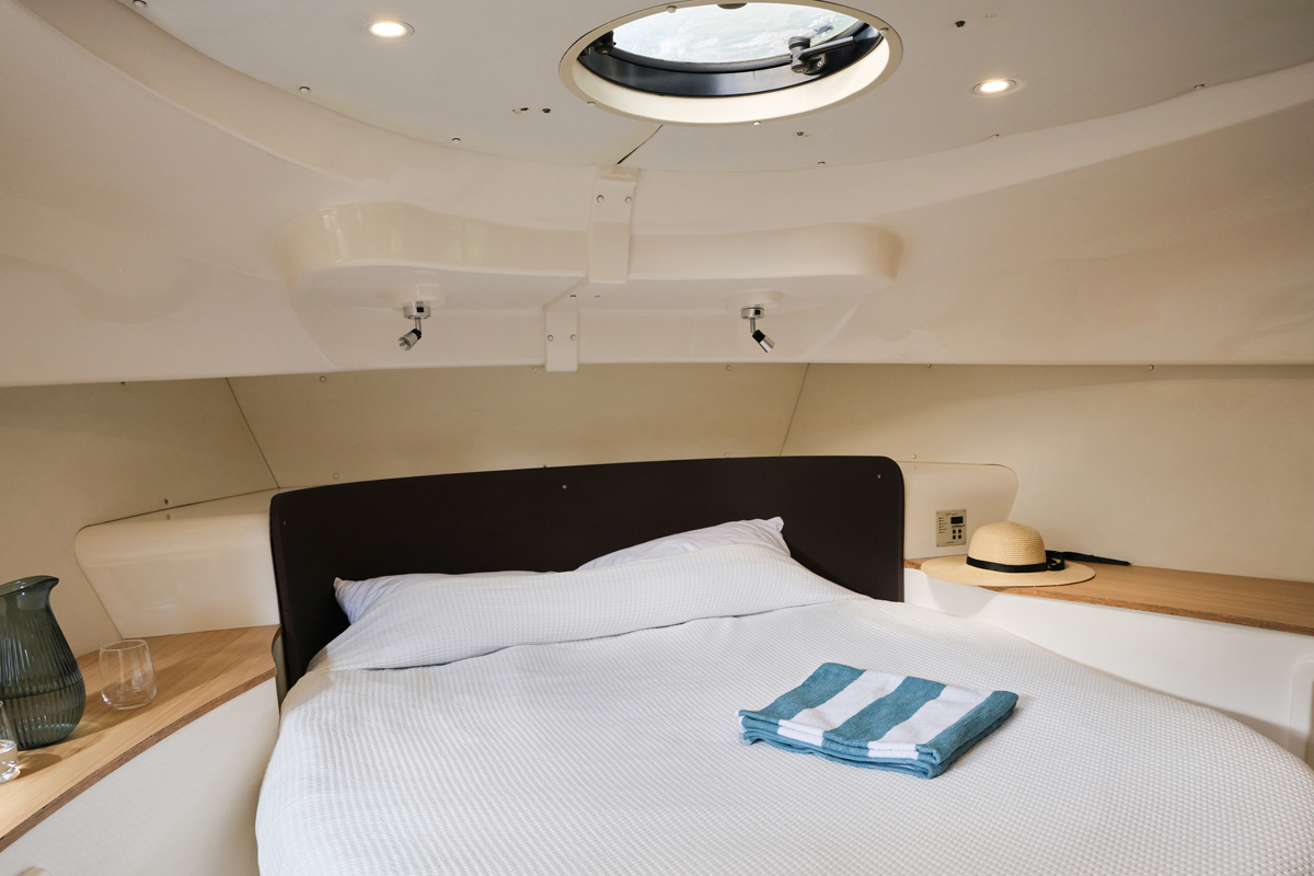 Bugkabine Hausboot Mystique